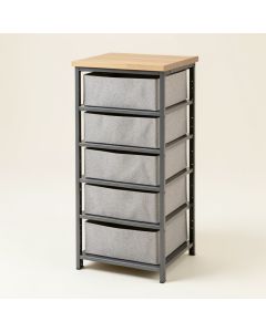Vertical Dresser Storage Tower - Sturdy Steel Frame (synthetic illustration; no displayed measurements)
