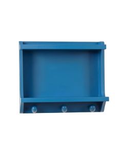 Flint Crossing Wall-Mounted Entryway Organizer Shelf - Blue