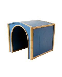 Bay Brook Empty Furniture-Style Litter Enclosure - Blue (synthetic illustration; no displayed measurements)