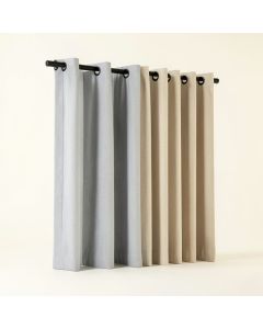 Solid Blackout Thermal Grommet Curtain Panels (synthetic illustration; no displayed measurements)
