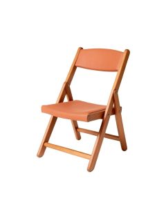 Reed Crest Folding Outdoor Chair - Terracotta