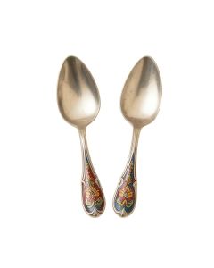 Aiello The Mughal Aakar Hand-Painted 2 Piece Cake Serving Set