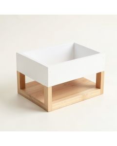 Dawn Bridge Empty Raised Planter - White (synthetic illustration; no displayed measurements)