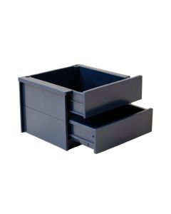 Elm Branch Small-Parts Storage Drawer Cabinet - Navy (synthetic illustration; no displayed measurements)