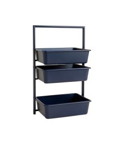 Fern Crest Empty Vertical Garden Frame - Navy