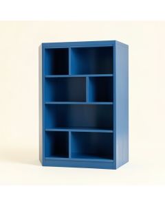 Pine Crest Freestanding Bookcase - Blue (synthetic illustration; no displayed measurements)