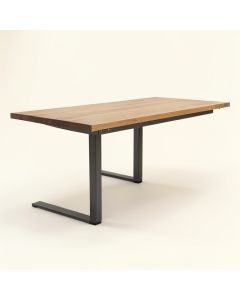 Hamm Industrial Dining Table (synthetic illustration; no displayed measurements)