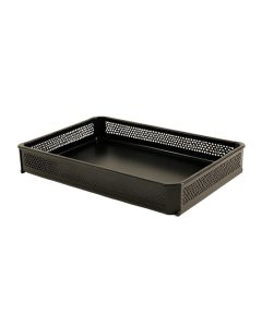 Clay Edge Empty Under-Desk Cable Tray - Black (synthetic illustration; no displayed measurements)