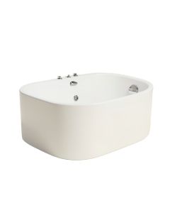 55 '' X 32 '' Freestanding Soaking Acrylic Bathtub