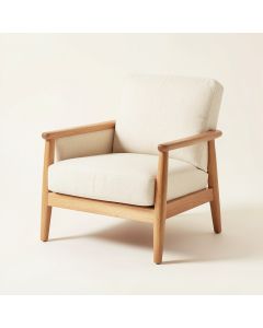 Sage Crossing Upholstered Armchair - Cream (synthetic illustration; no displayed measurements)