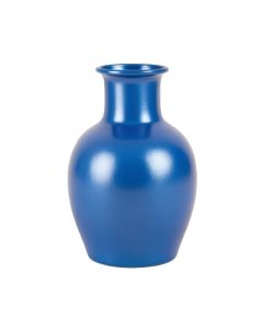 Flint Crest Empty Decorative Vase - Blue