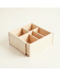 Hazel Bluff Empty Coffee-Station Organizer - Ivory (synthetic illustration; no displayed measurements)