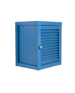 Laurel Bridge Wall-Mounted Entry Cabinet - Blue (synthetic illustration; no displayed measurements)