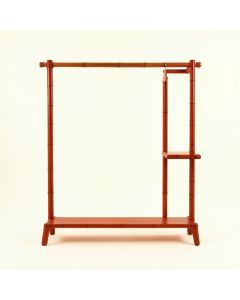 Oak Bend Empty Garment Rack - Terracotta (synthetic illustration; no displayed measurements)