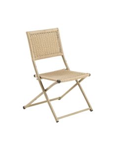 River Bridge Folding Outdoor Chair - Beige
