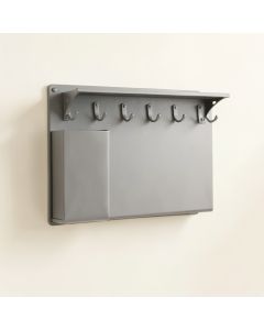 Briar Dale Wall-Mounted Entryway Organizer Shelf - Gray (synthetic illustration; no displayed measurements)