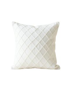 Alder Crest Filled Accent Pillow - White