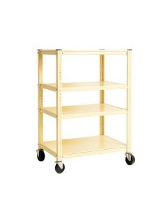 Cedar Crossing Empty Rolling Workshop Cart - Cream (synthetic illustration; no displayed measurements)