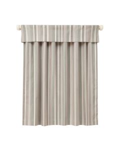 Liesel Striped Semi-Sheer Rod Pocket Single Curtain Panel