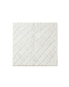 Oak Brook Uninstalled Square Decorative Tile - White (synthetic illustration; no displayed measurements)