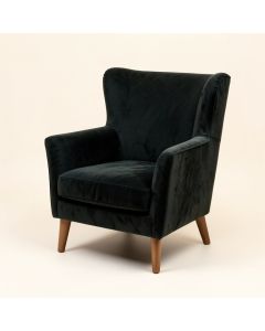 31.1 '' Wide Velvet Wingback Chair (synthetic illustration; no displayed measurements)