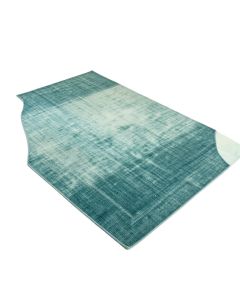Arteaga Ombre Flatweave Cotton Teal Rug