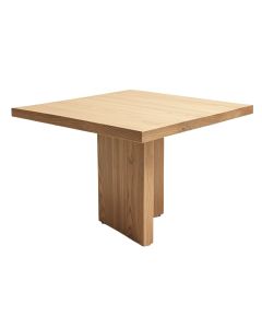 Wonderly Pedestal Extendable Solid Wood Dining Table