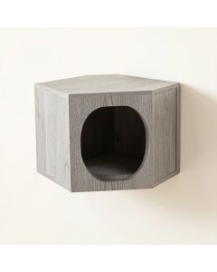Linden Dale Wall-Mounted Cat Perch - Gray (synthetic illustration; no displayed measurements)
