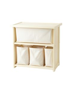 Glen Branch Laundry Sorting Station With Plain Removable Bags - Cream (synthetic illustration; no displayed measurements)