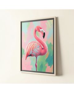 Flamingo Painting Print (synthetic illustration; no displayed measurements)