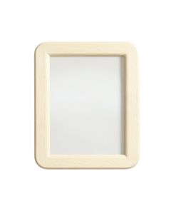 Fern Bend Framed Wall Mirror - Cream