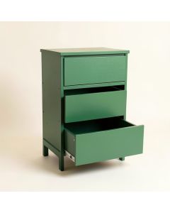 Birch Brook Freestanding Pull-Out Hamper Cabinet - Green (synthetic illustration; no displayed measurements)