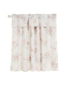Pateros Lace Floral Sheer Rod Pocket Single Curtain Panel