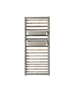 Maple Bluff Empty Vertical Garden Frame - Gray