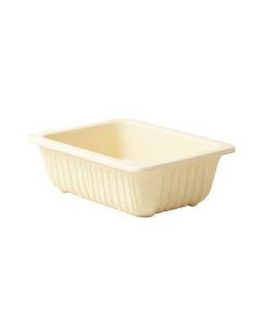 Cliff Bend Empty Railing Planter With Integral Brackets - Ivory (synthetic illustration; no displayed measurements)