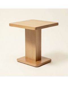 Mako Pedestal End Table (synthetic illustration; no displayed measurements)