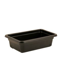 Juniper Bluff Empty Railing Planter With Integral Brackets - Black (synthetic illustration; no displayed measurements)