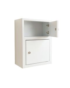 Alder Crossing Wall-Mounted Entry Cabinet - White (synthetic illustration; no displayed measurements)