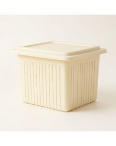 River Bend Closed Outdoor Storage Box - Cream (synthetic illustration; no displayed measurements)