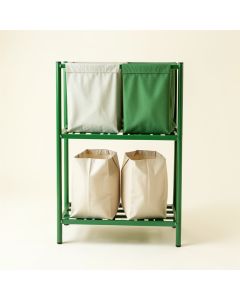 Summit Canyon Laundry Sorting Station With Plain Removable Bags - Green (synthetic illustration; no displayed measurements)