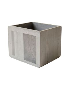 Lake Crest Empty Furniture-Style Litter Enclosure - Gray (synthetic illustration; no displayed measurements)