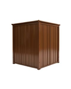 Outdoor 6 Ft. 6 In . W X 4 Ft. 11 In . D Metal Storage Shed (synthetic illustration; no displayed measurements)