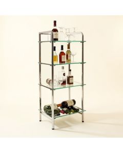 Bartender Standing Decorative Shelves Glass Household Floor Storage Wine Bar (synthetic illustration; no displayed measurements)