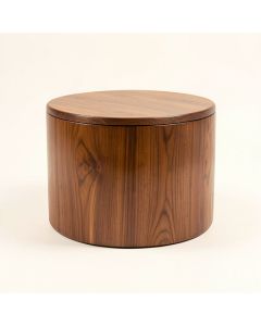 Clery Solid Wood Drum Coffee Table (synthetic illustration; no displayed measurements)