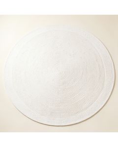 Stone Canyon Round Area Rug - White (synthetic illustration; no displayed measurements)