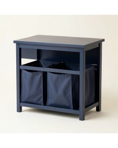 Moss Branch Laundry Sorting Station With Plain Removable Bags - Navy (synthetic illustration; no displayed measurements)