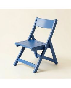 Ash Branch Folding Outdoor Chair - Blue (synthetic illustration; no displayed measurements)
