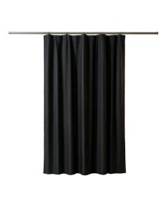 Alder Arc Shower Curtain Hanging Flat From A Plain Rod (synthetic illustration; no displayed measurements)