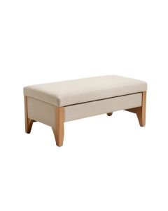 Wood And Upholstered Bench (synthetic illustration; no displayed measurements)