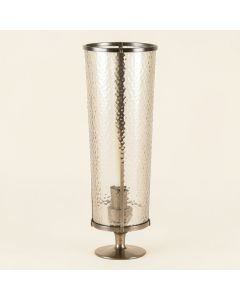 Awestrucking Hammered Tall Metal And Glass Wall Sconce (synthetic illustration; no displayed measurements)